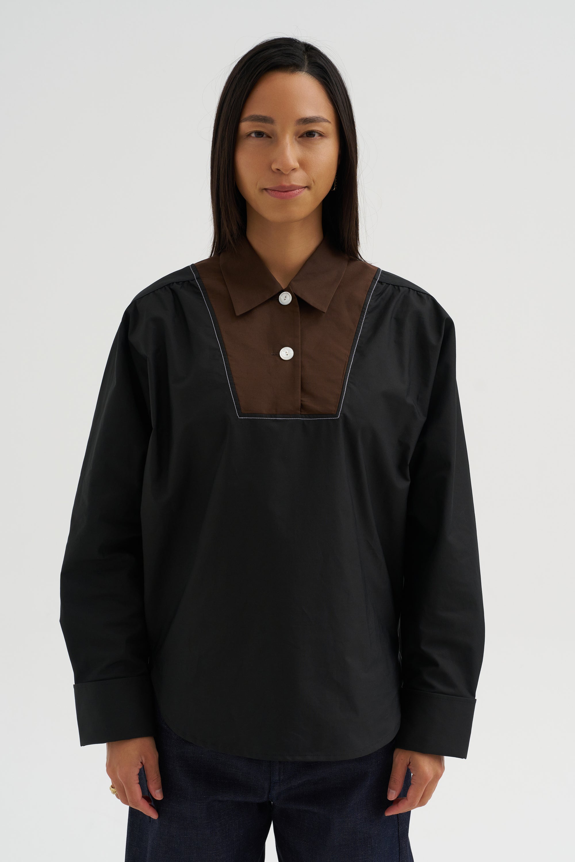 Poplin Shirt, Black
