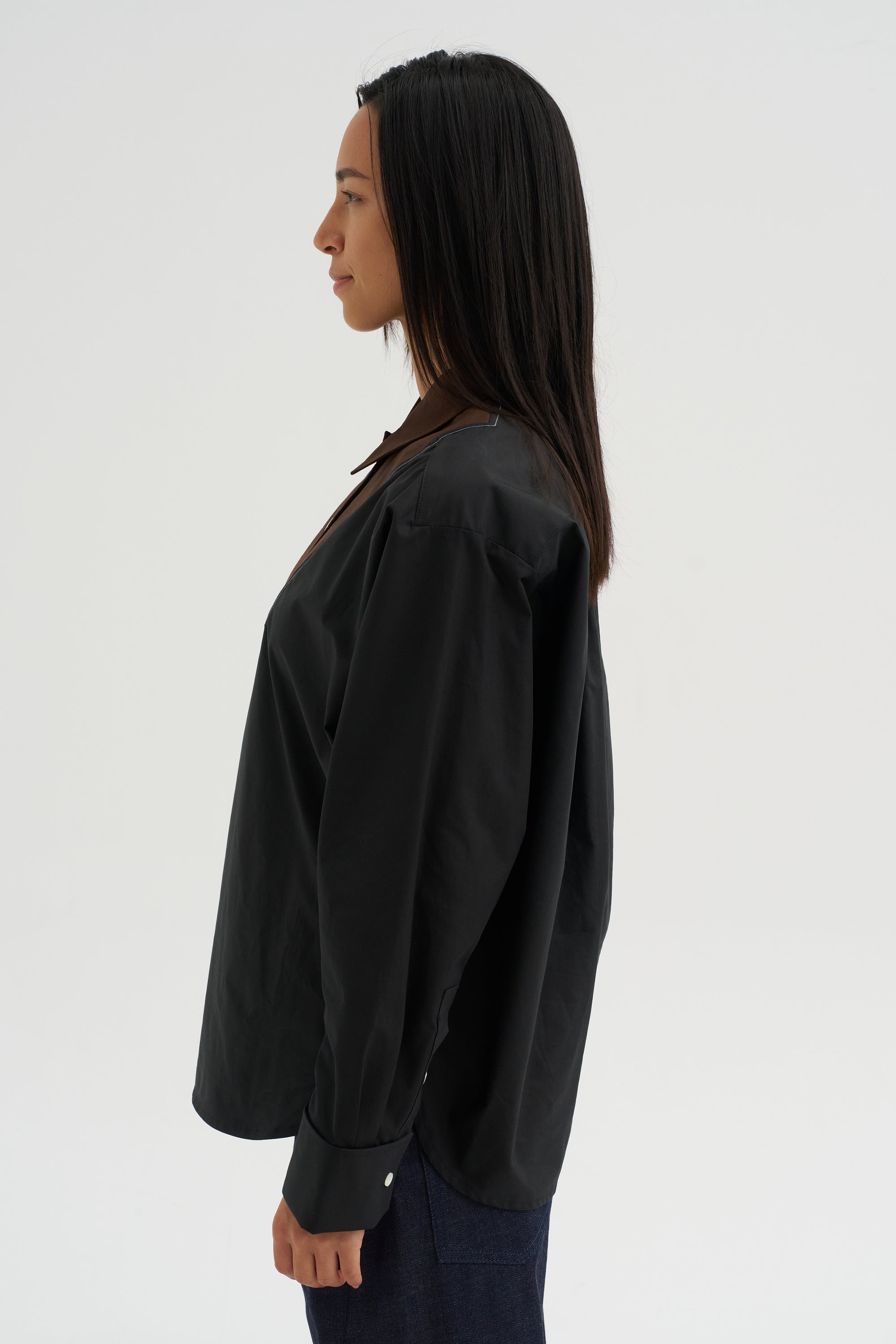 Poplin Shirt, Black