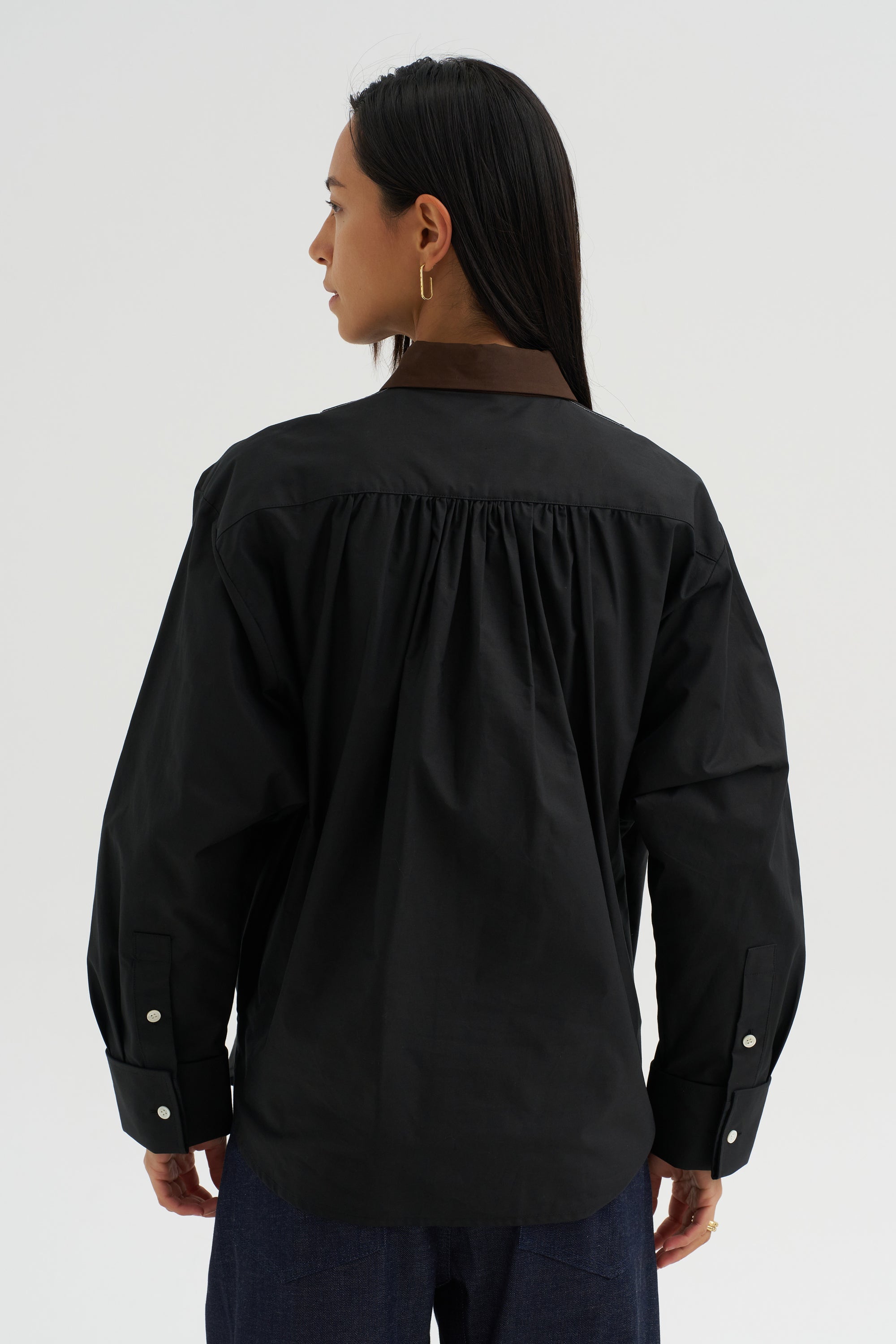 Poplin Shirt, Black