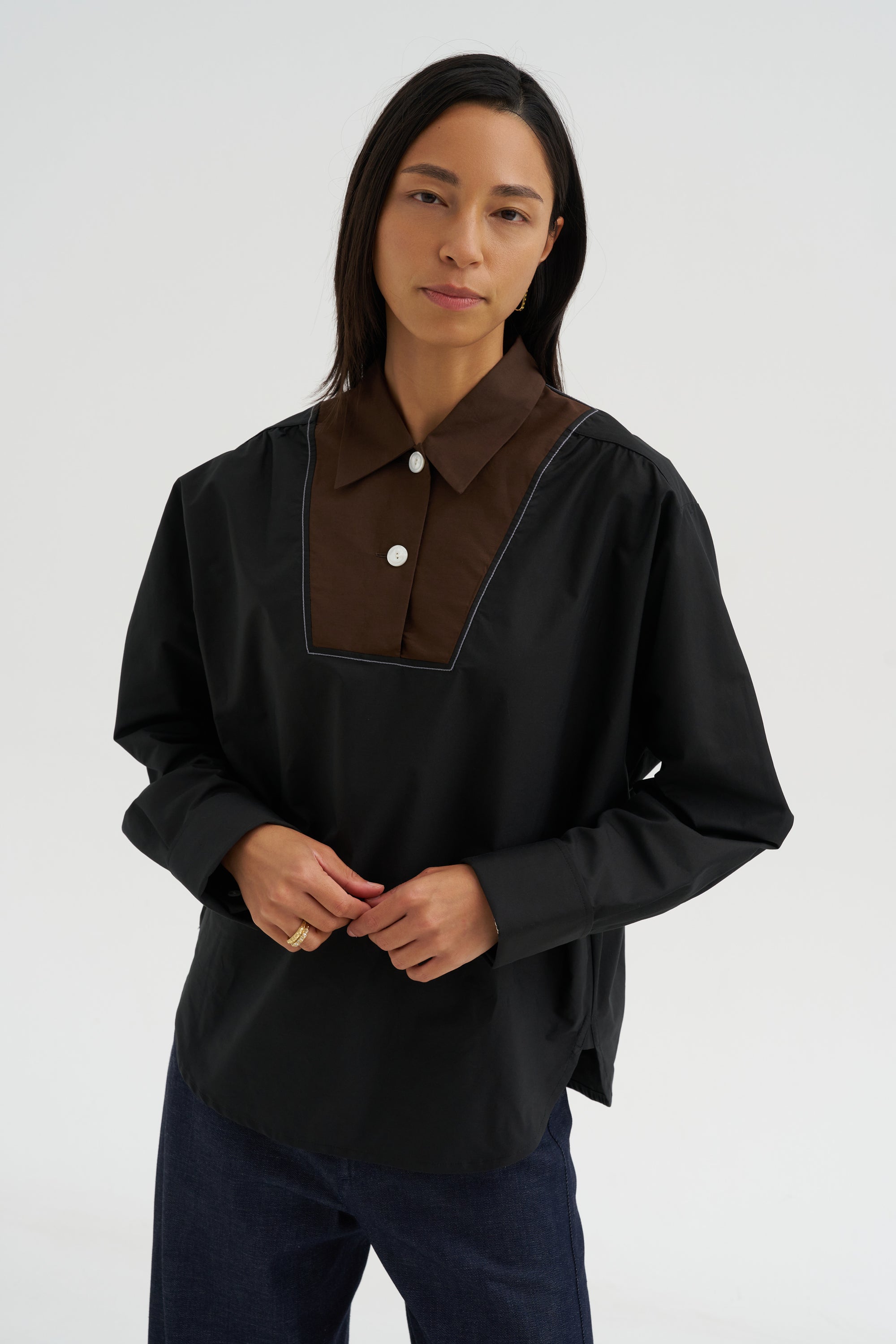 Poplin Shirt, Black
