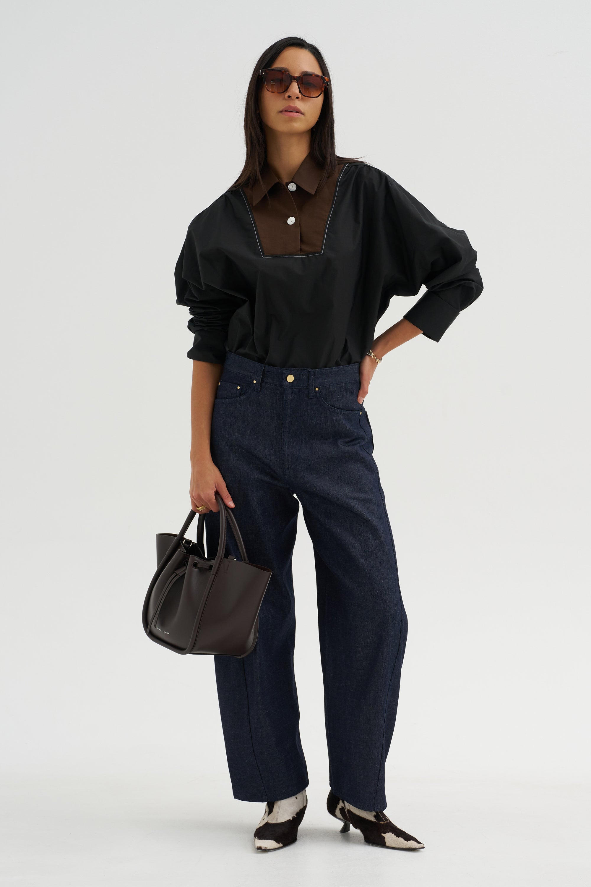 Poplin Shirt, Black