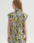 Poplin Sleeveless Blouse, Maize