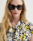 Poplin Sleeveless Blouse, Maize