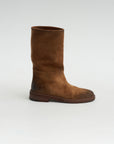 Tubetto Reversed Leather Boot, Basalt