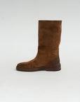 Tubetto Reversed Leather Boot, Basalt