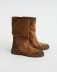Tubetto Reversed Leather Boot, Basalt