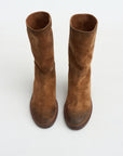 Tubetto Reversed Leather Boot, Basalt