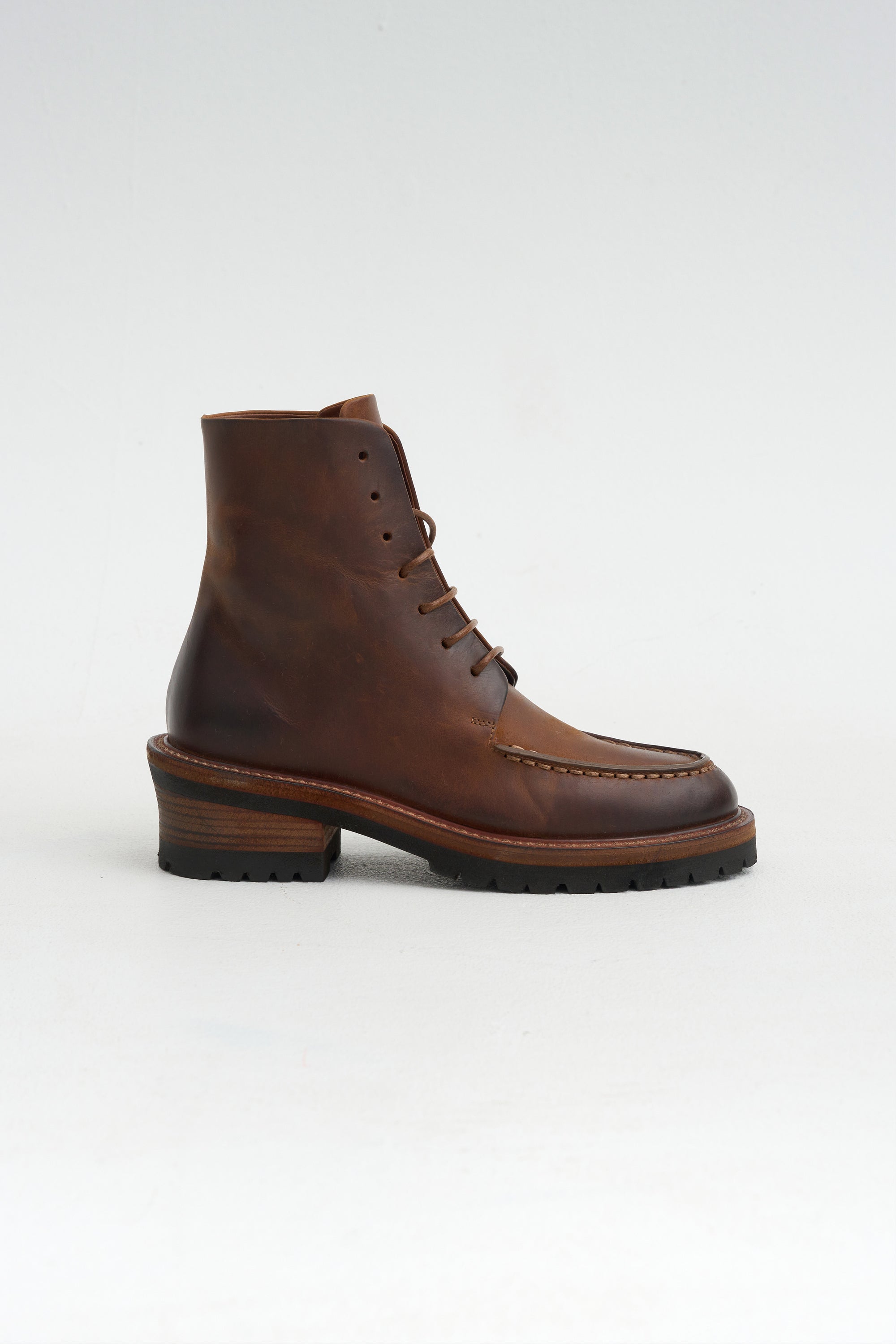 Ancaro Oiled Leather Boot, Basalt