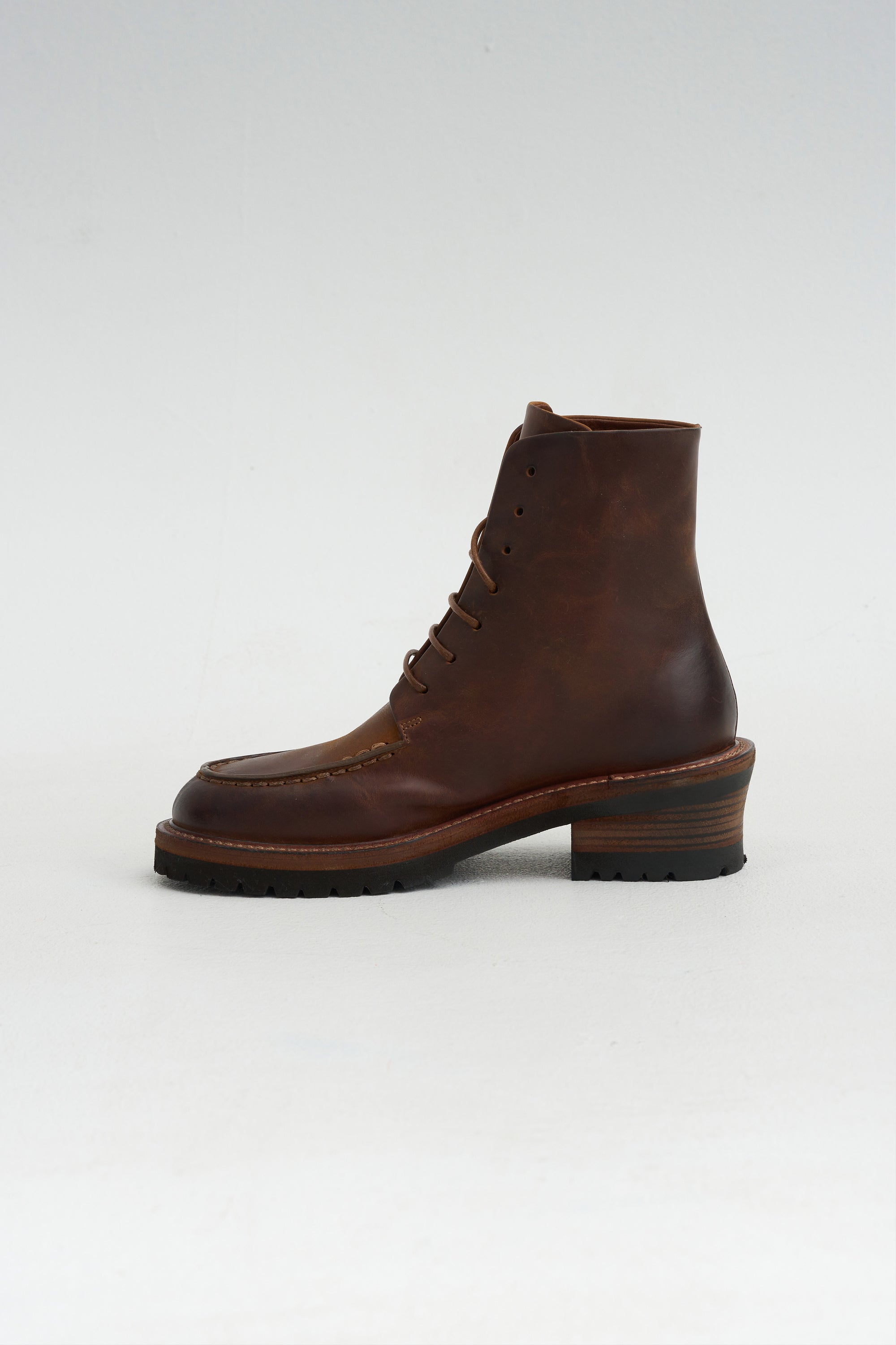 Ancaro Oiled Leather Boot, Basalt