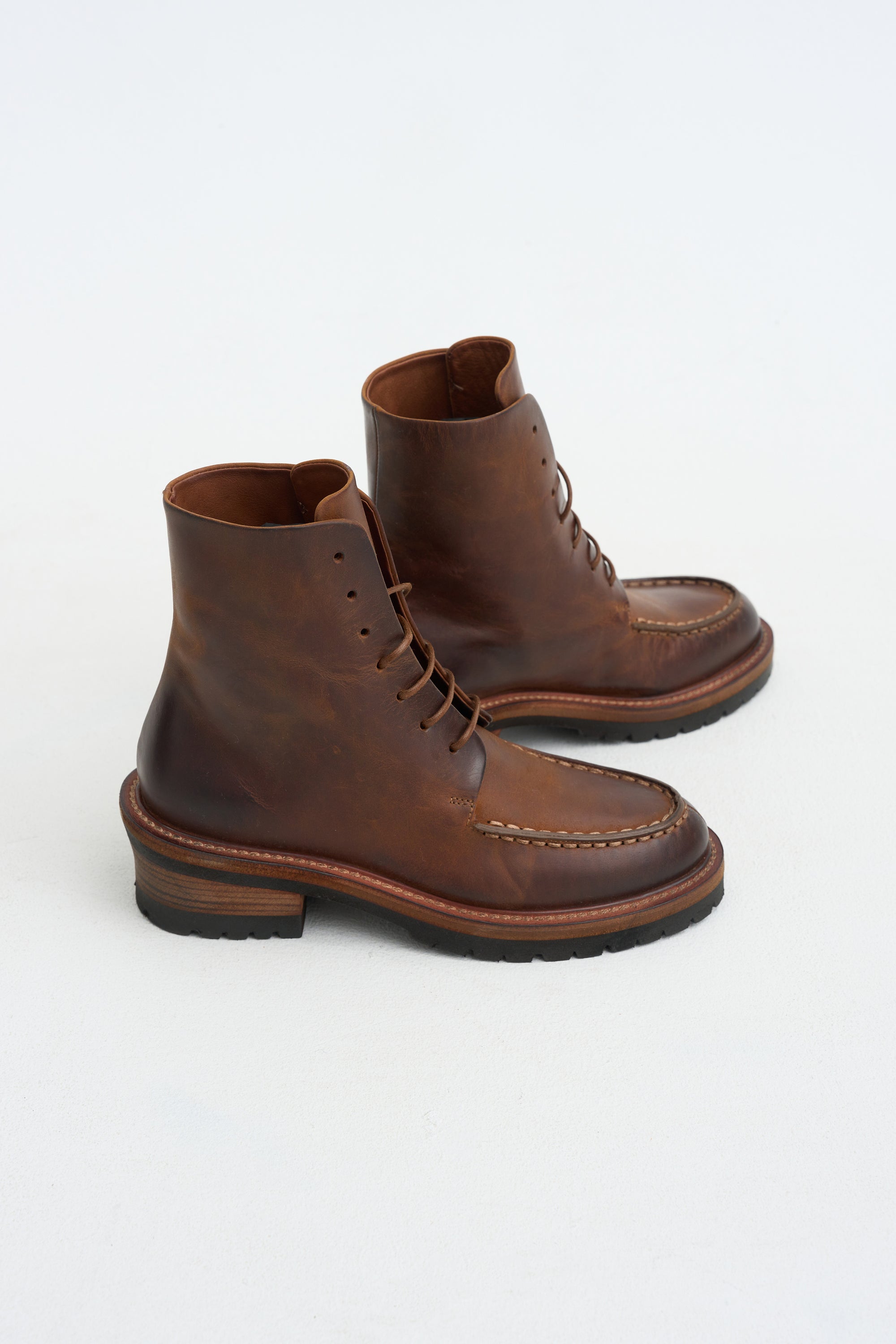 Ancaro Oiled Leather Boot, Basalt