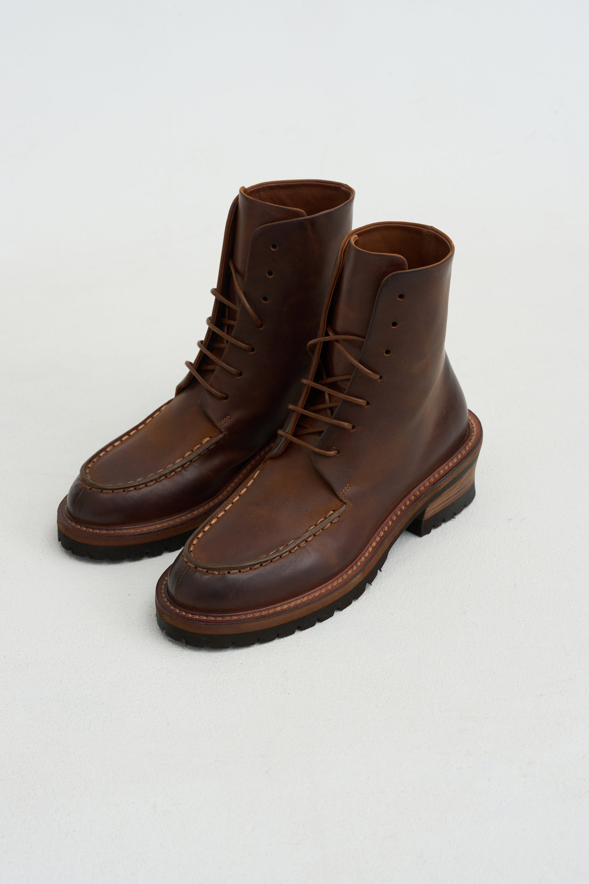 Ancaro Oiled Leather Boot, Basalt