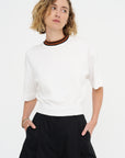 Knit Short Sleeve, White