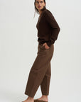 Cashmere Blend V-Neck Knit, Brown