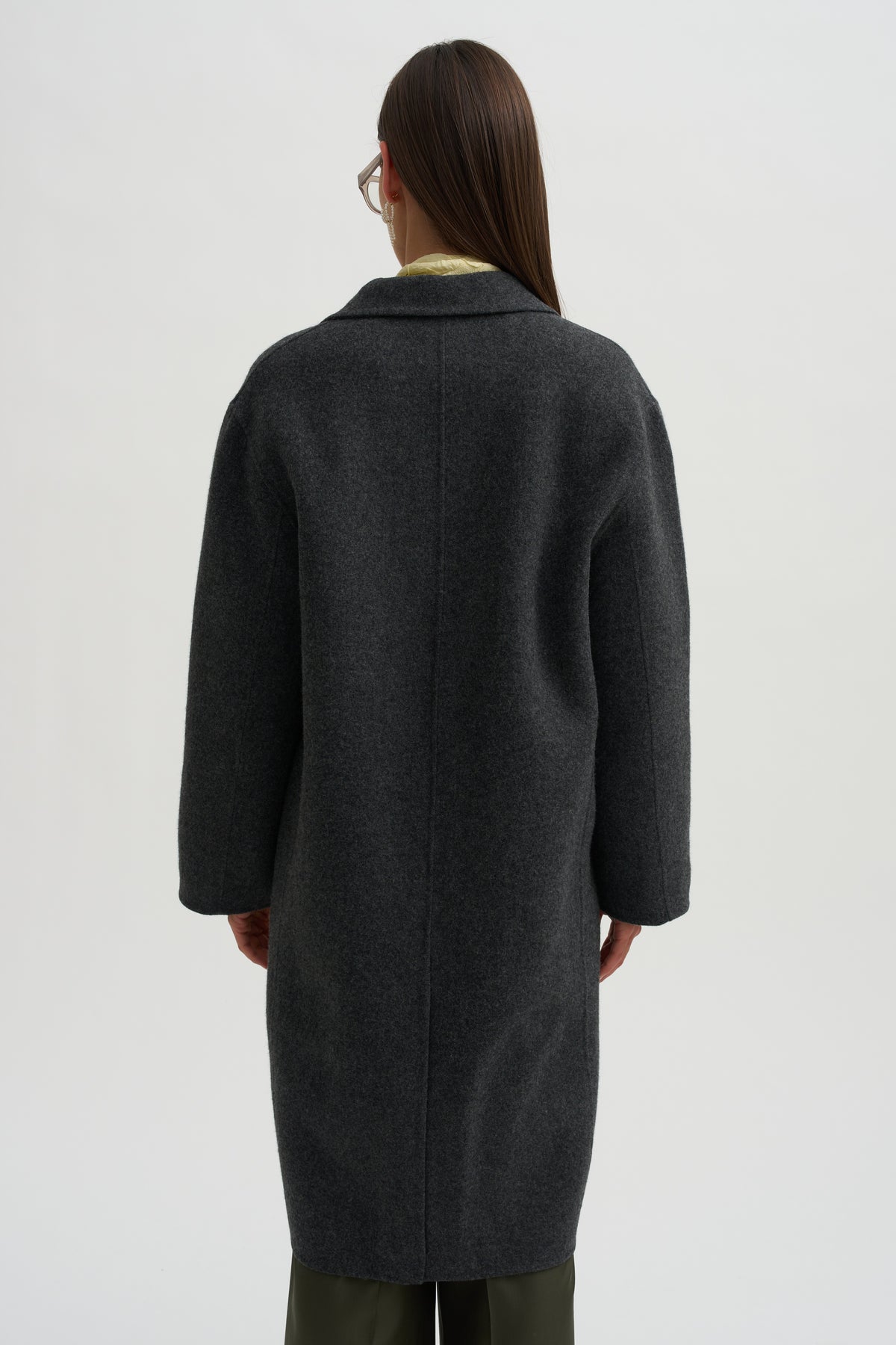 Single-Breasted Handmade Wool, Charcoal