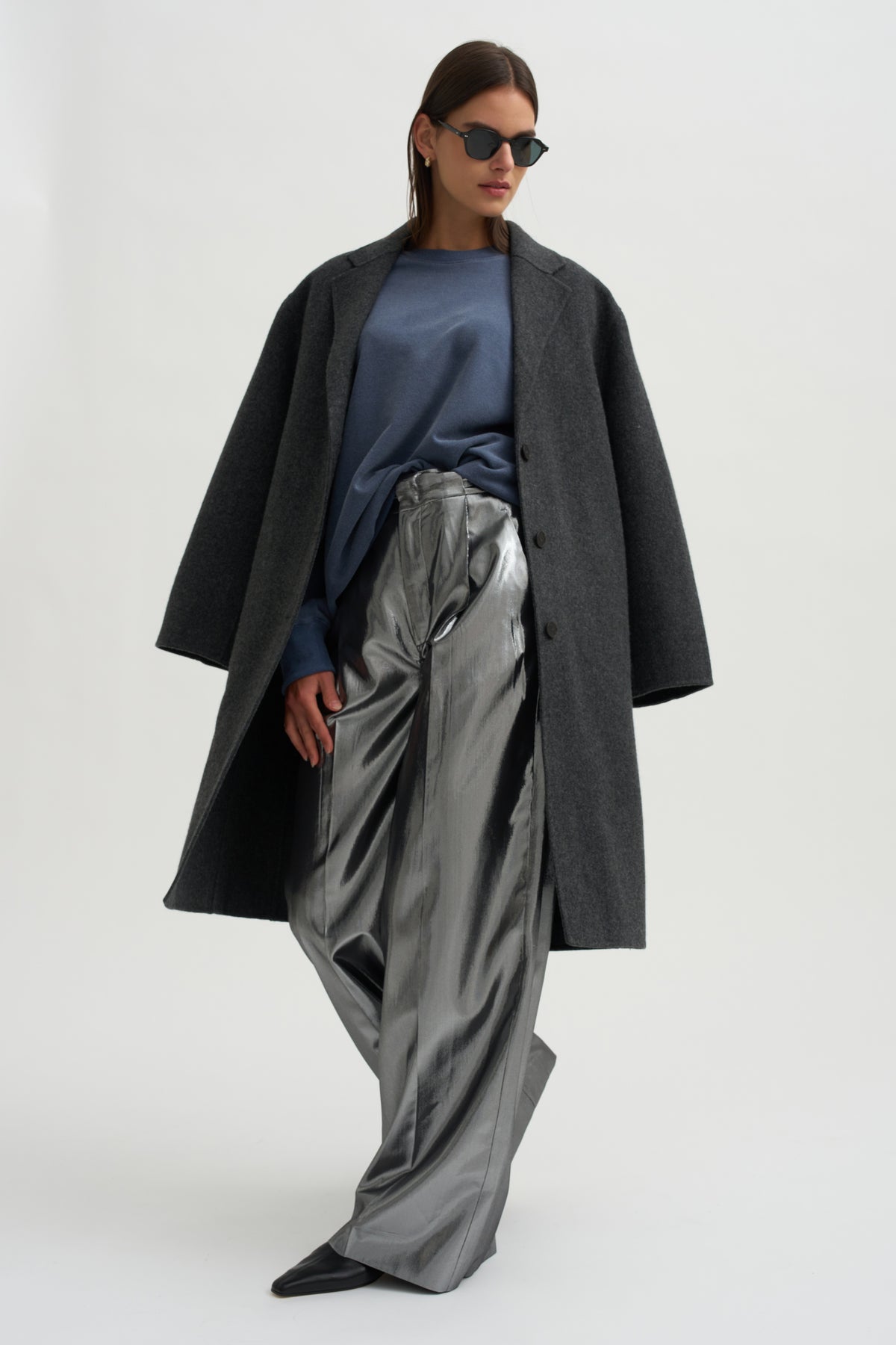Oversized Sweatshirt, Vintage Blue