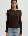 Wool Tencel Crewneck Top