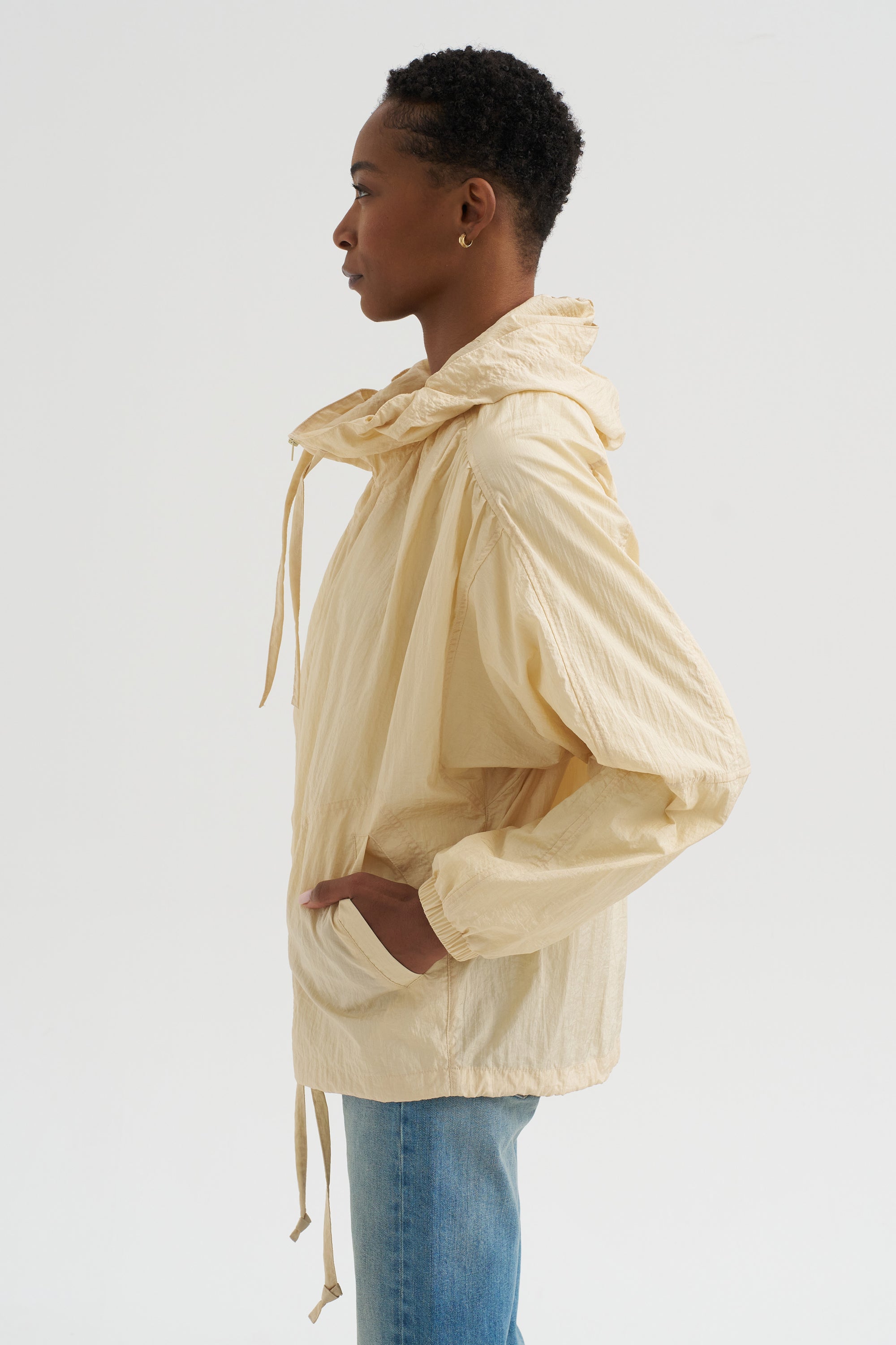 Shirred Anorak
