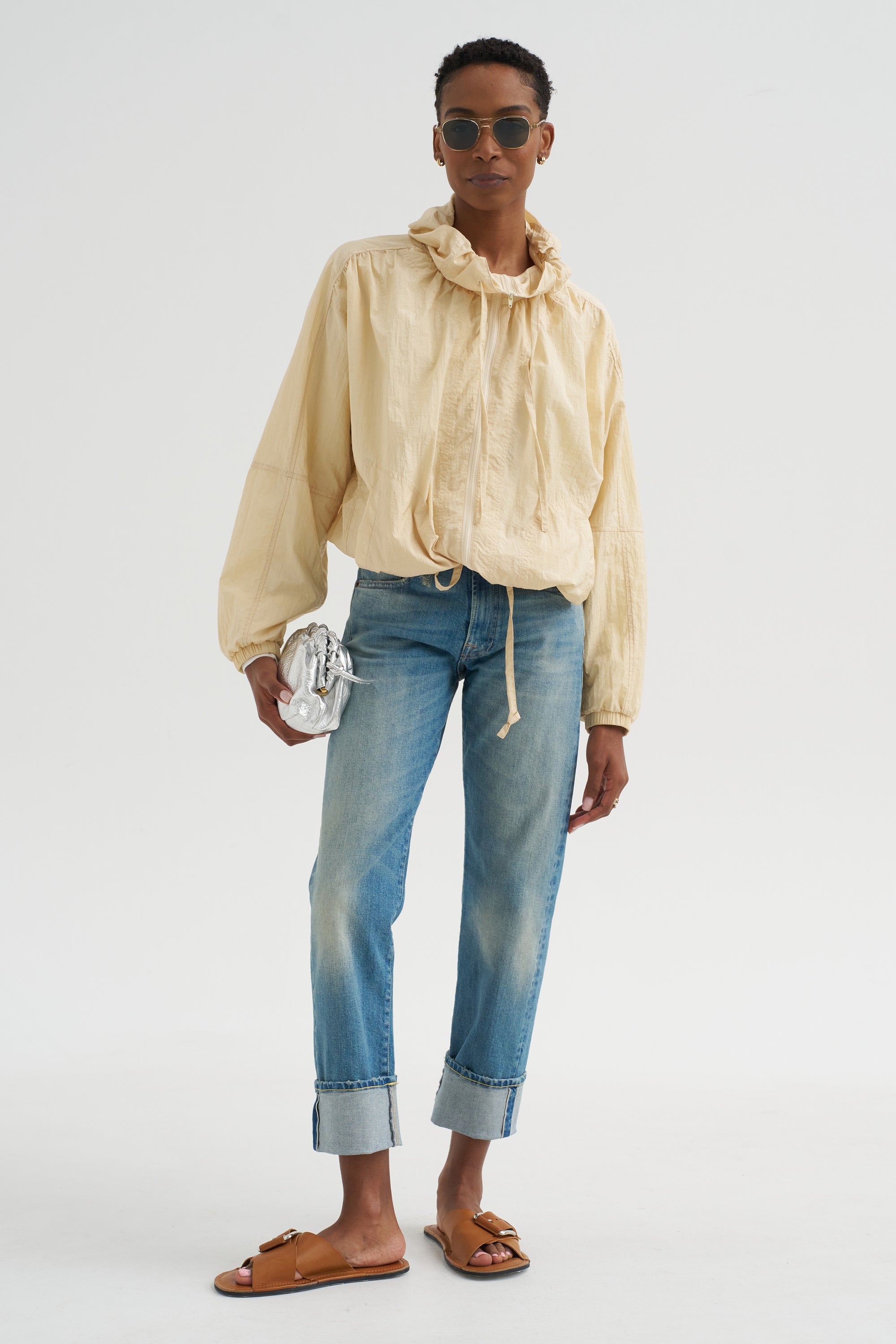 Shirred Anorak