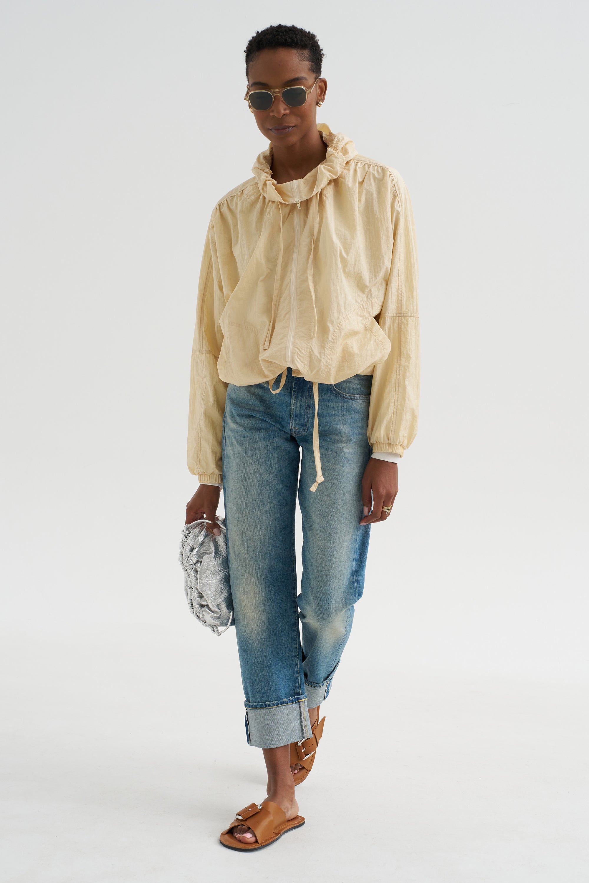 Shirred Anorak