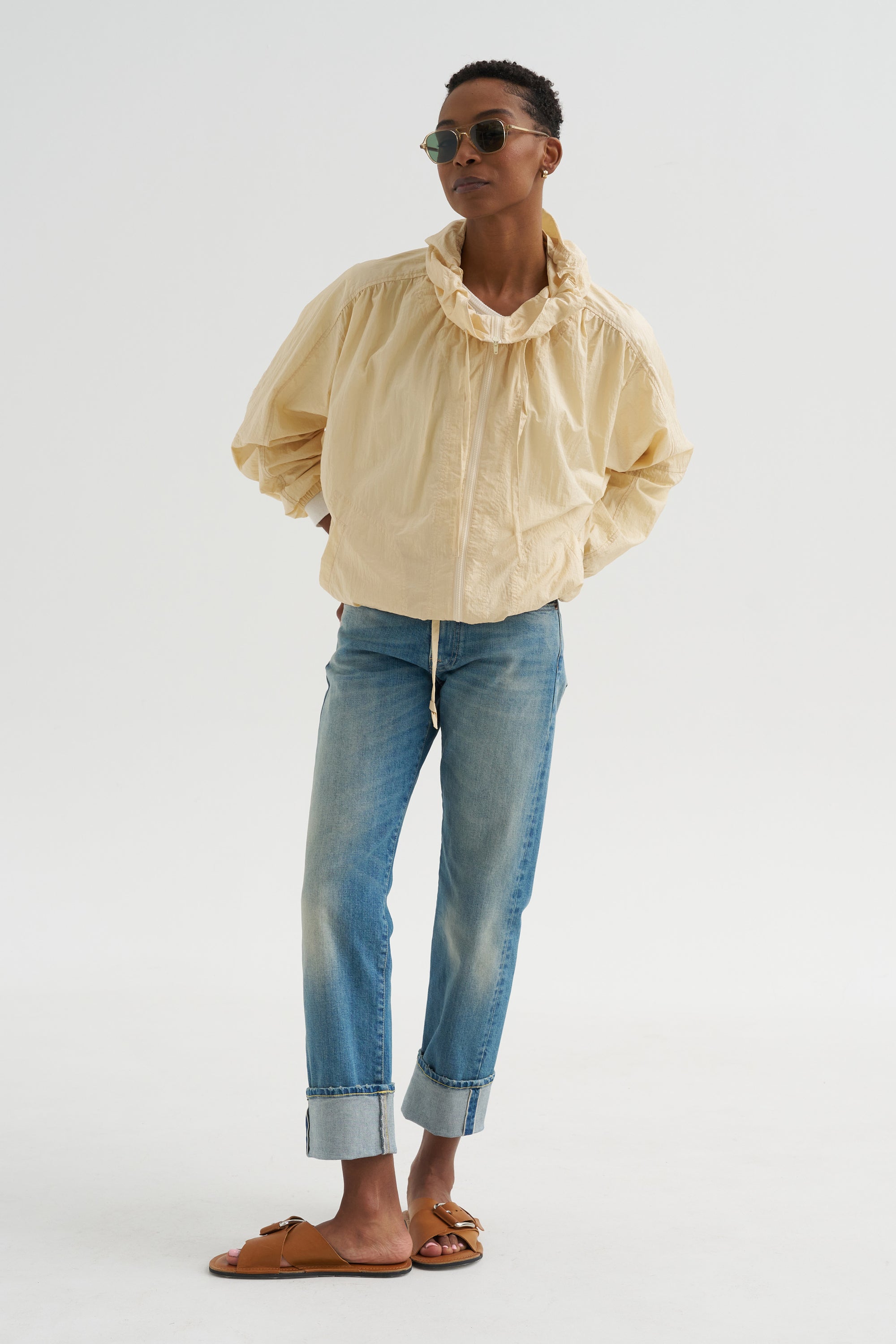 Shirred Anorak