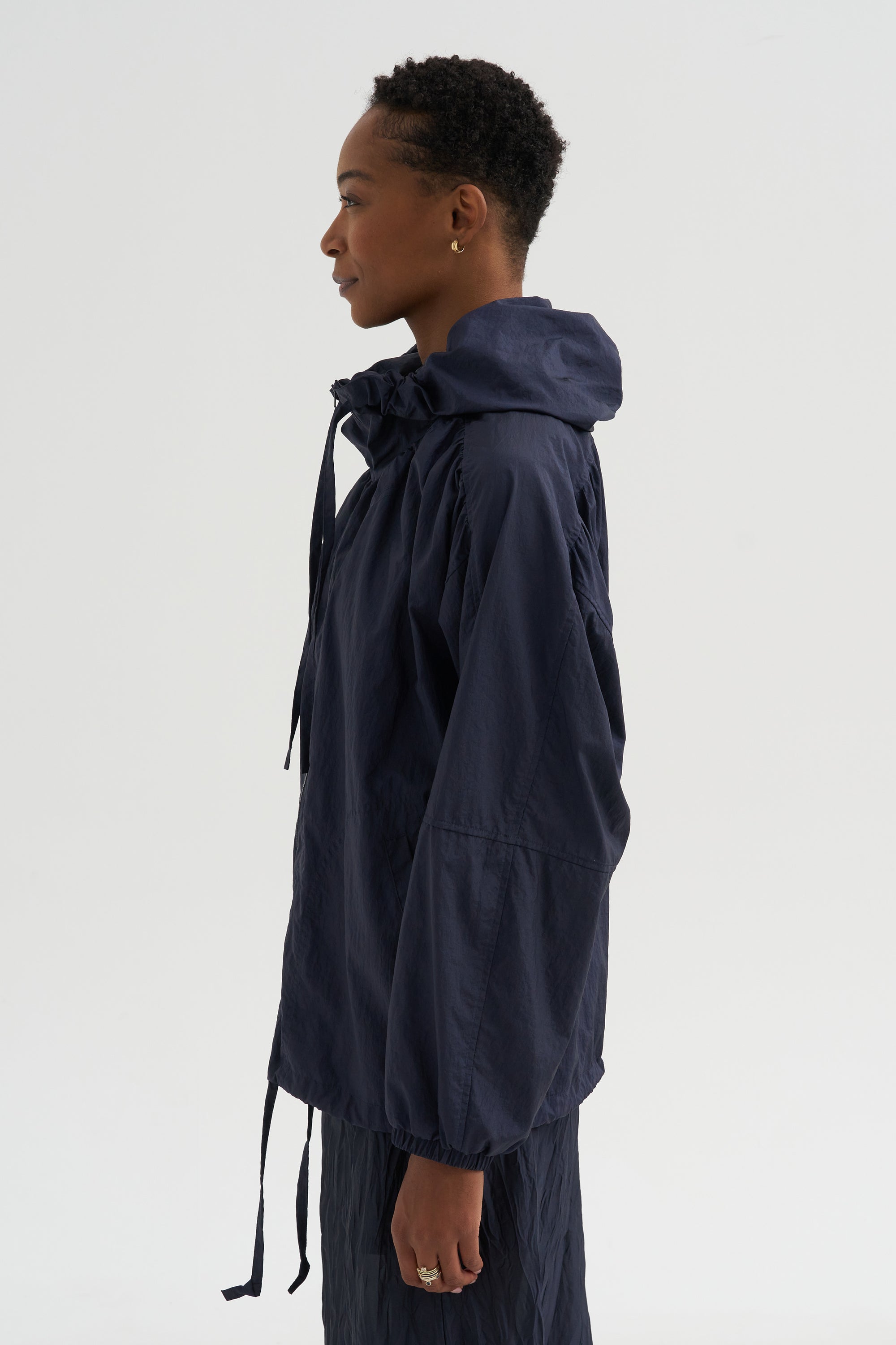 Shirred Anorak