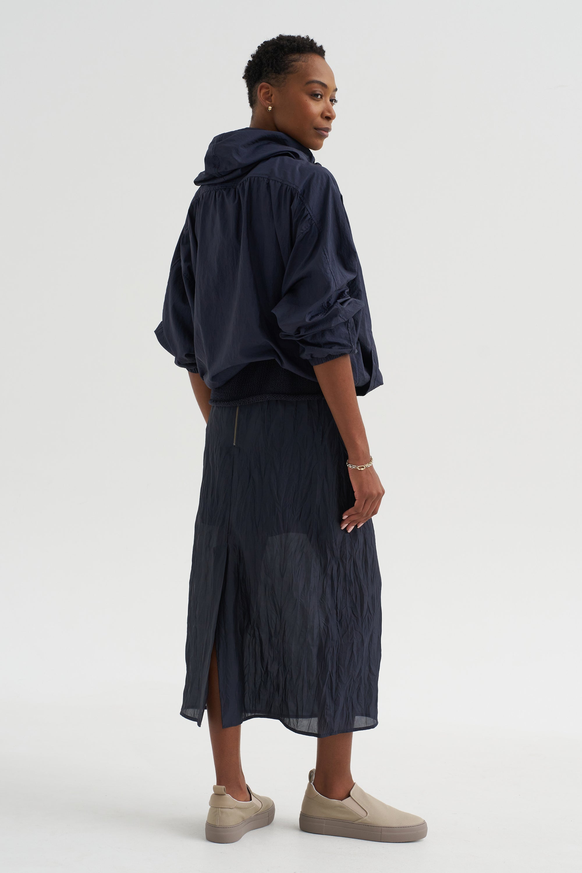 Shirred Anorak