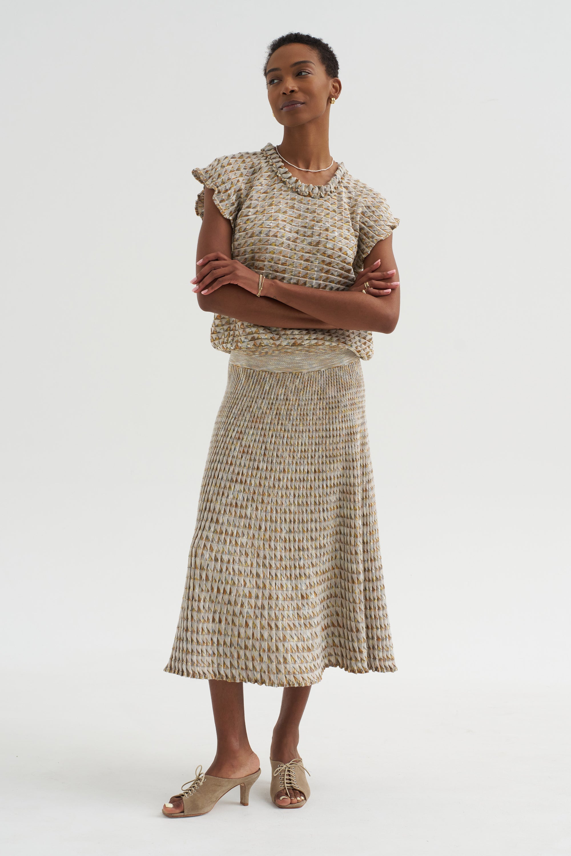 Cocktail5 - Origami Knit Fluid Skirt