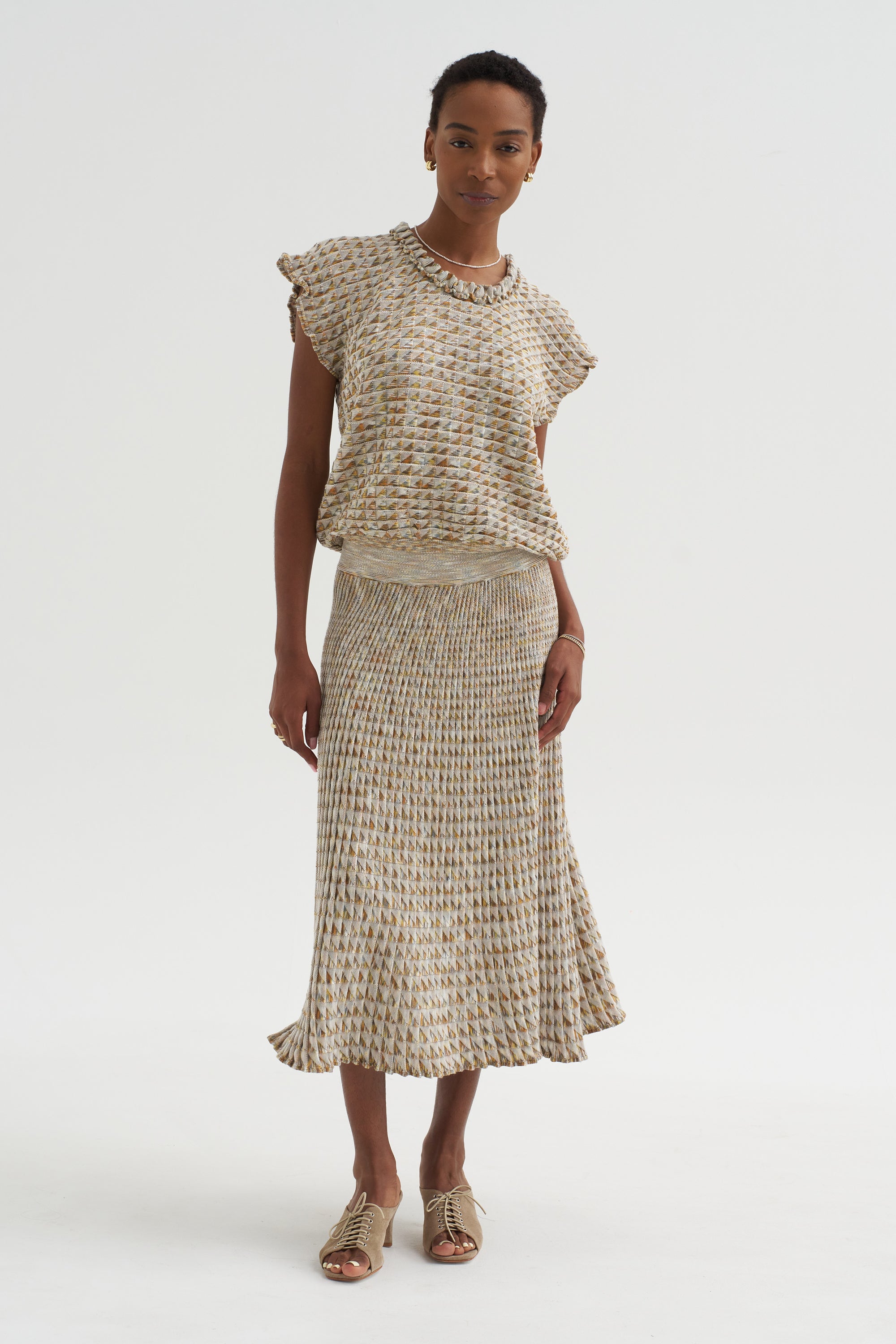 Cocktail5 - Origami Knit Fluid Skirt