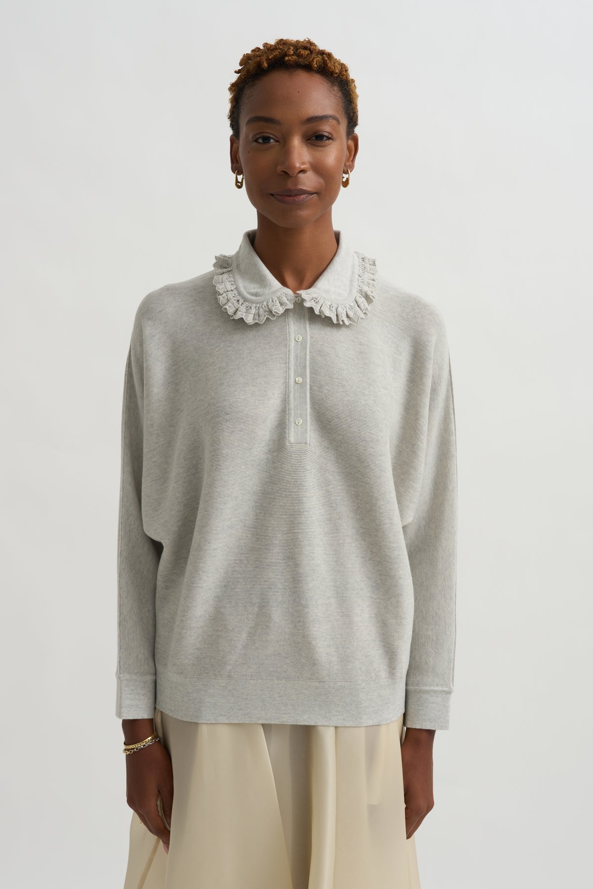 Fontaine Top, Light Grey