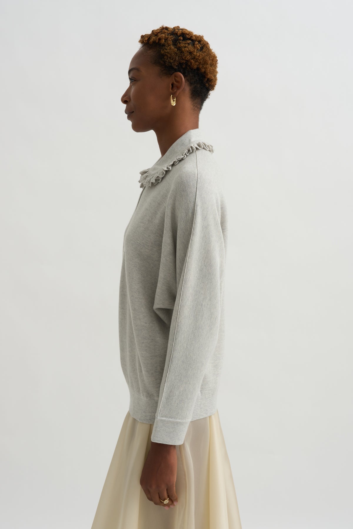 Fontaine Top, Light Grey