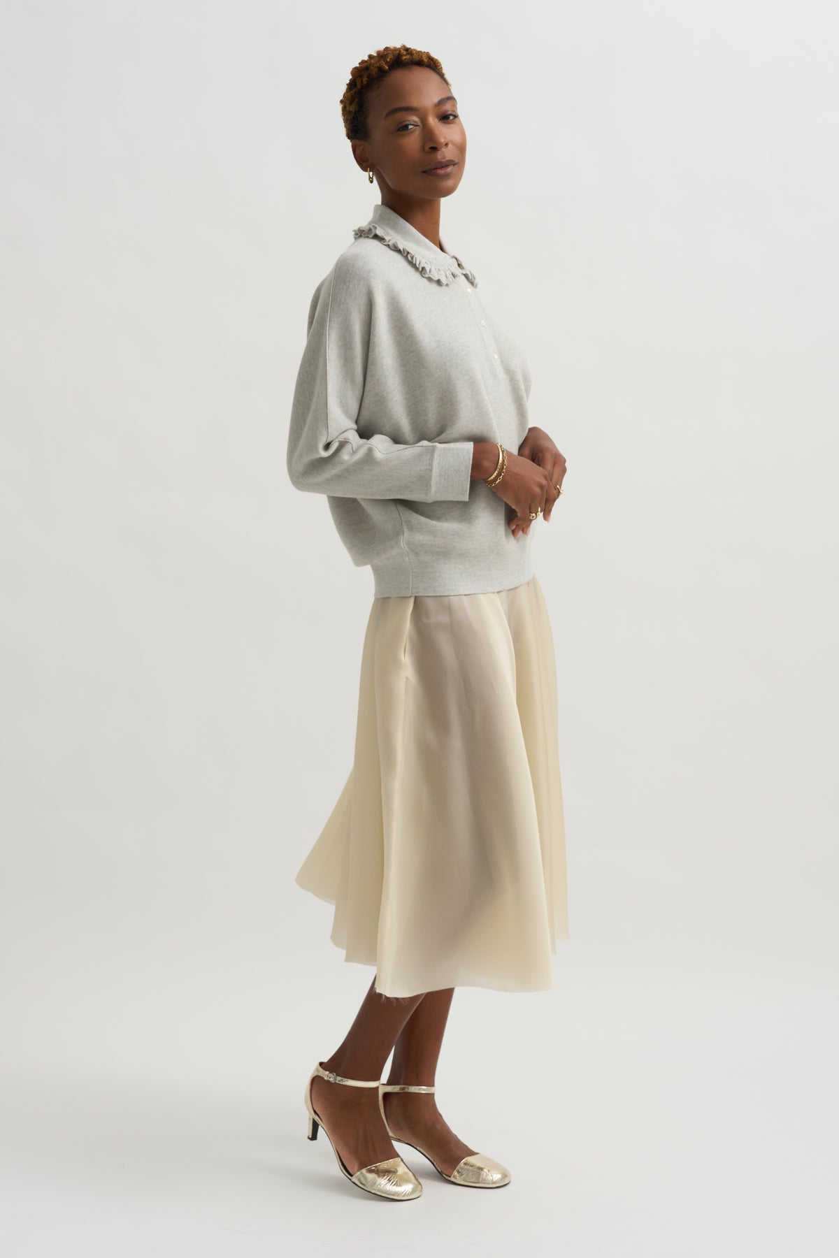 Fontaine Top, Light Grey