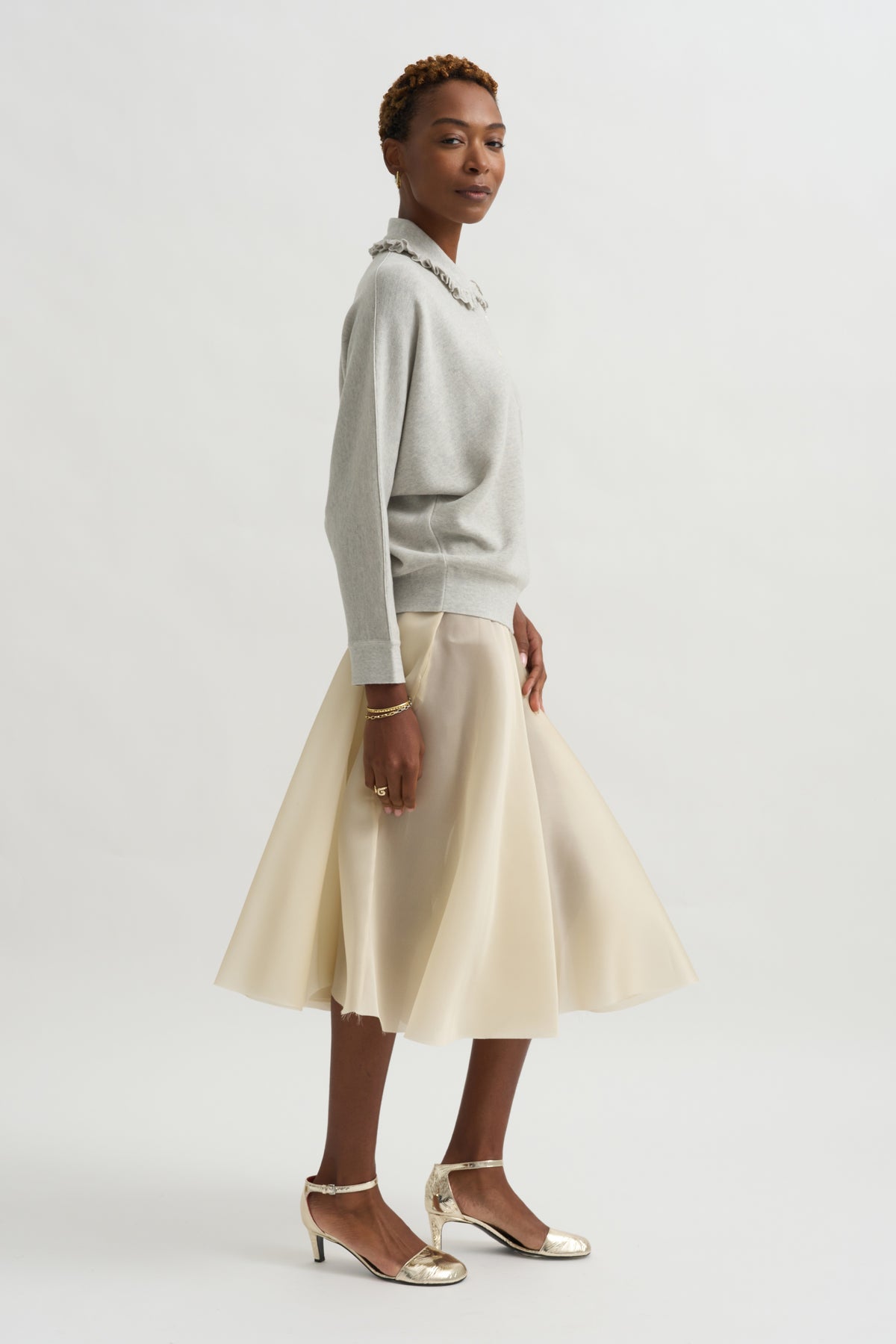 Fontaine Top, Light Grey