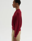 Jour - Fine Openwork Knit, Mottled Red