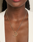 Mixed Up Half & Half Chain Necklace, Sterling Silver & Gold