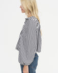 Grand Bazaar Mini Top, Black & White Stripe
