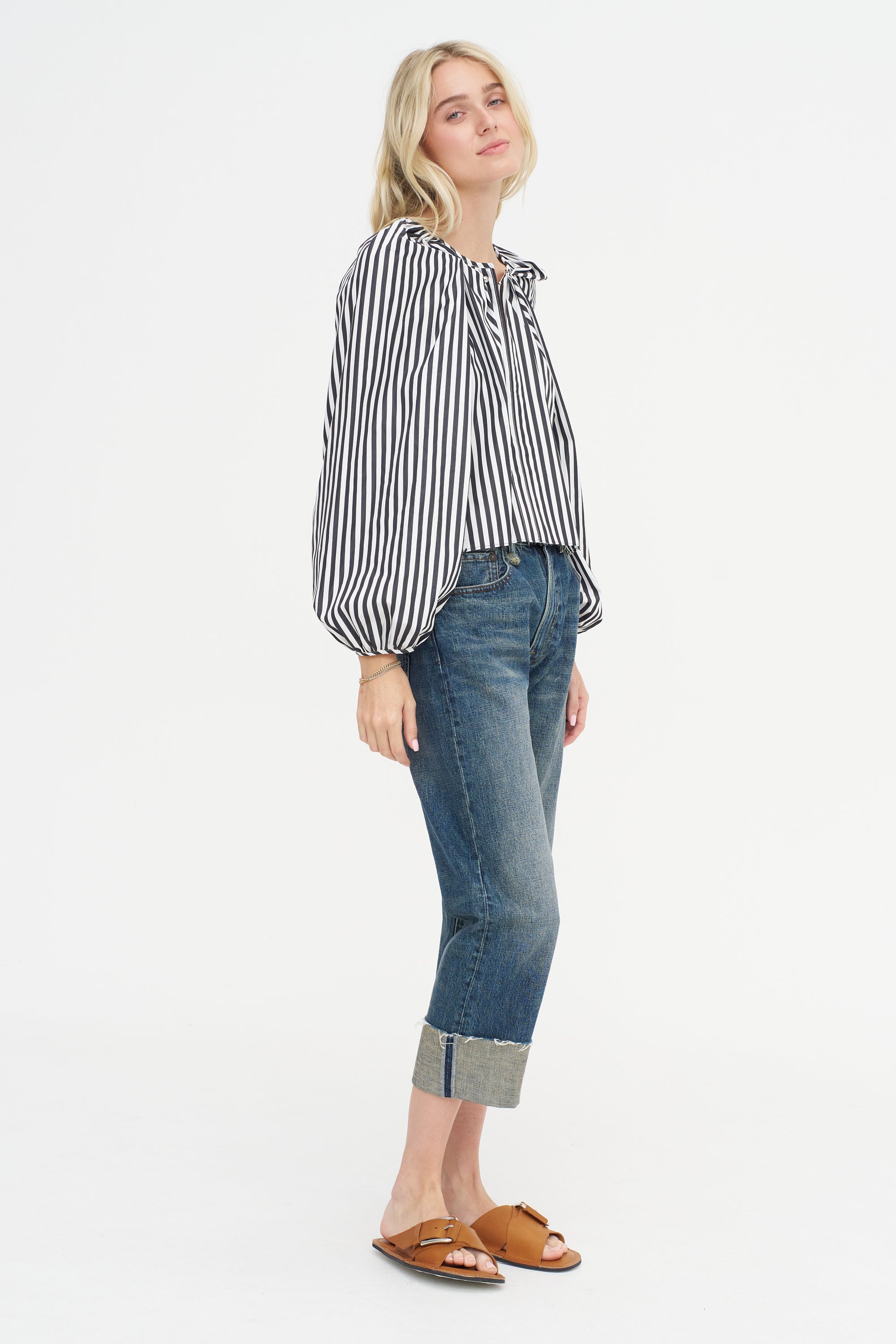 Grand Bazaar Mini Top, Black &amp; White Stripe