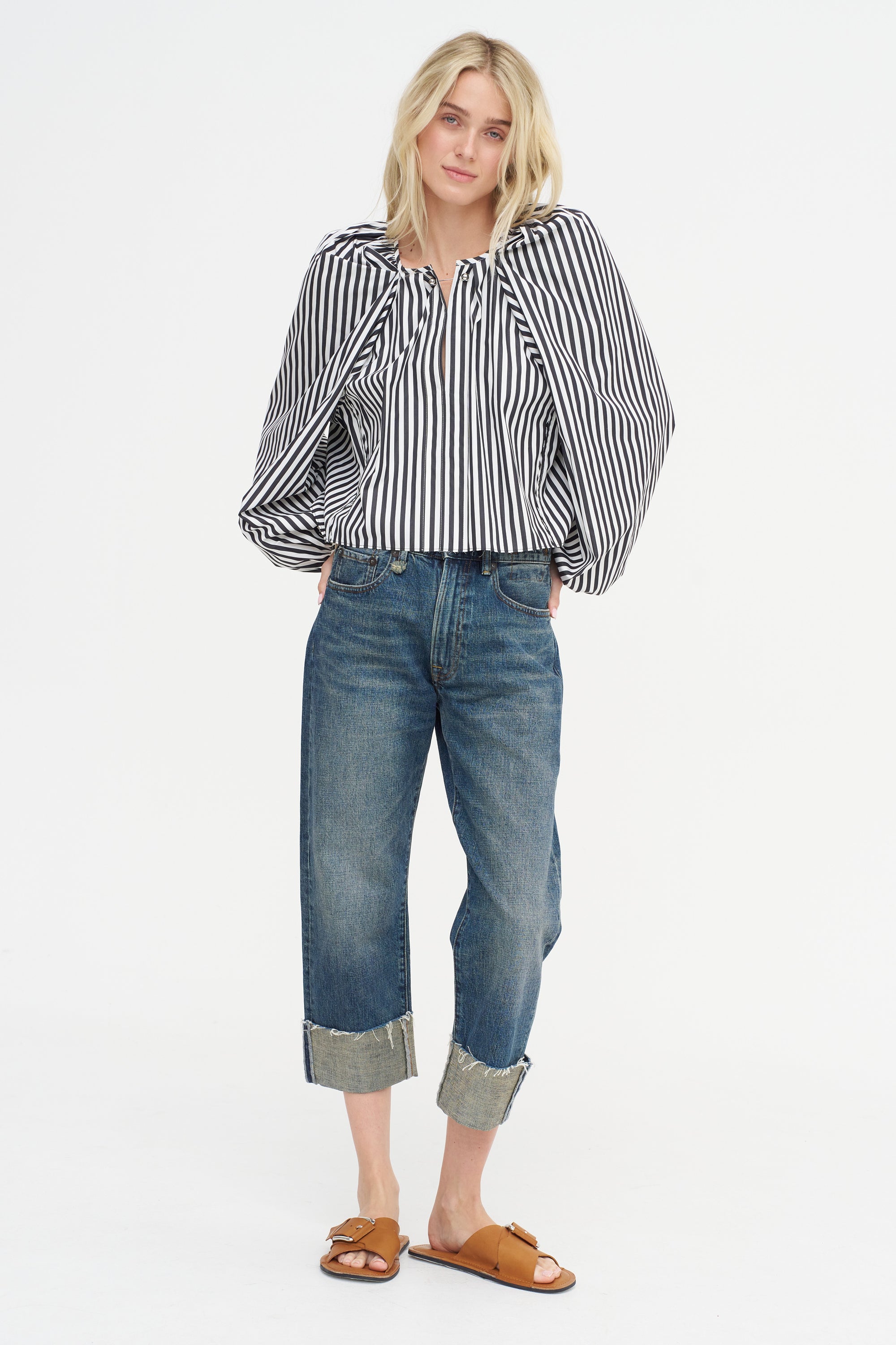 Grand Bazaar Mini Top, Black &amp; White Stripe