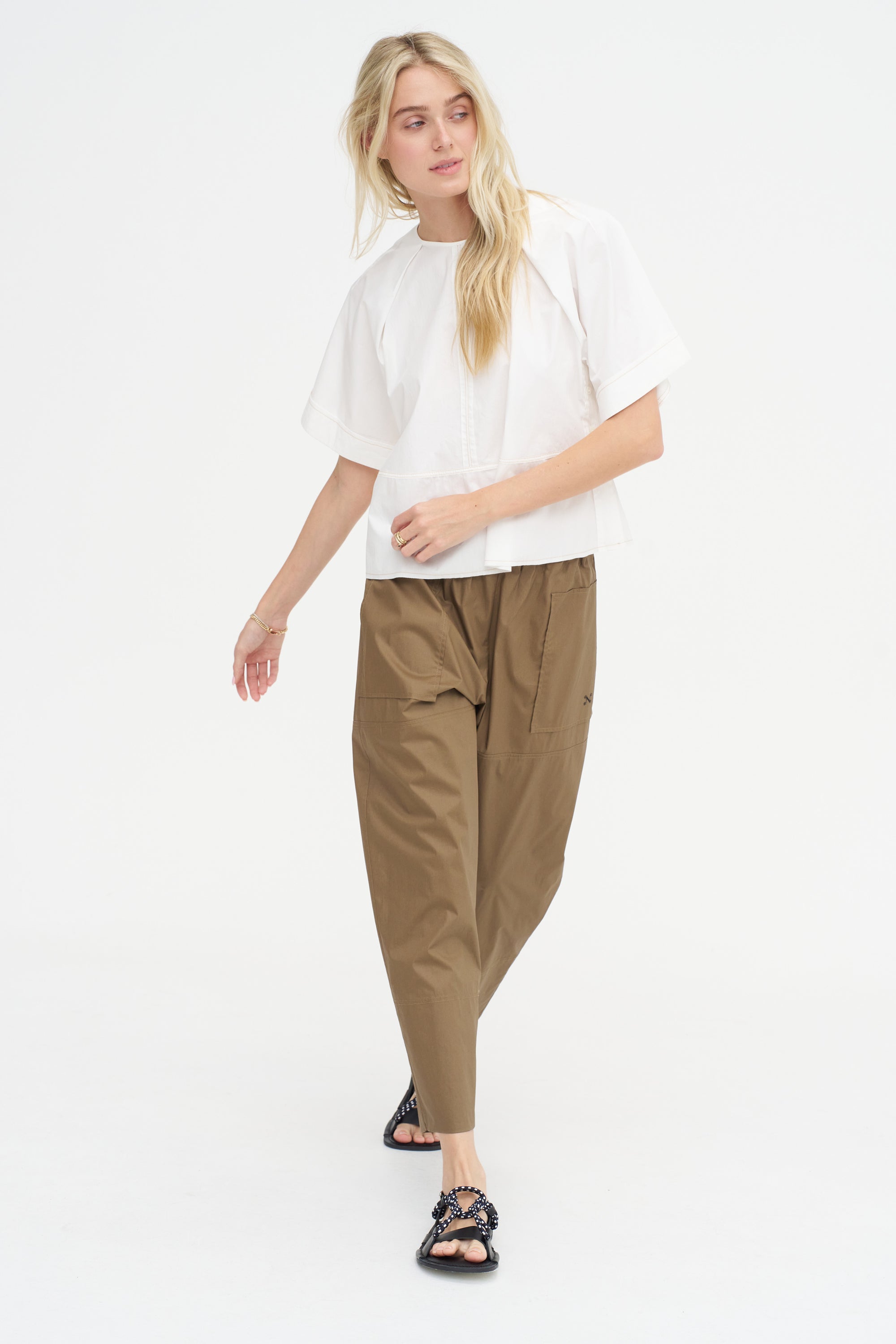 Almost A T-Shirt Top, White