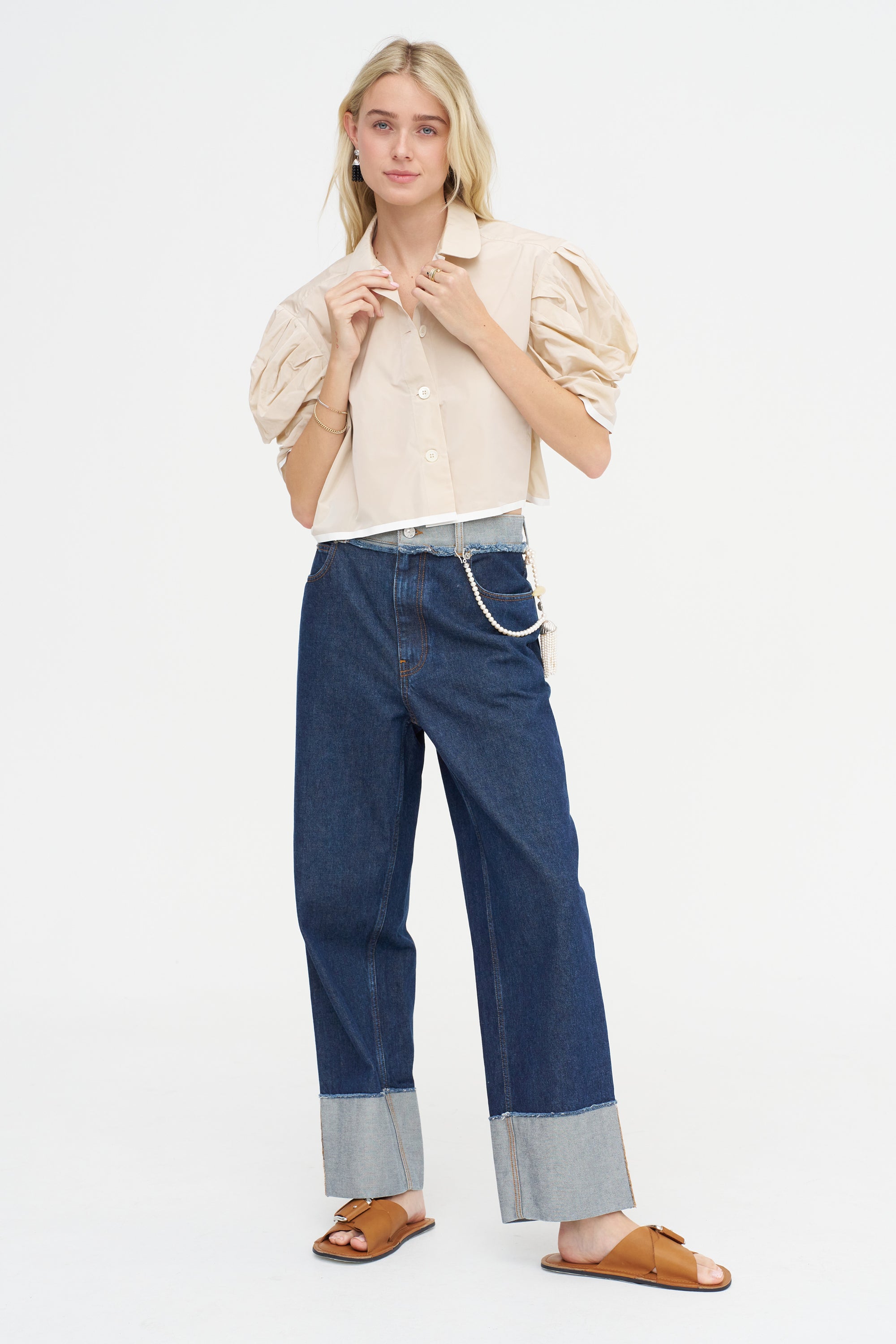 Lolita PJ Mini Shirt, Sand