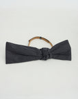 Bow Sash Belt, Crisp Noir