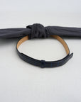 Bow Sash Belt, Crisp Noir