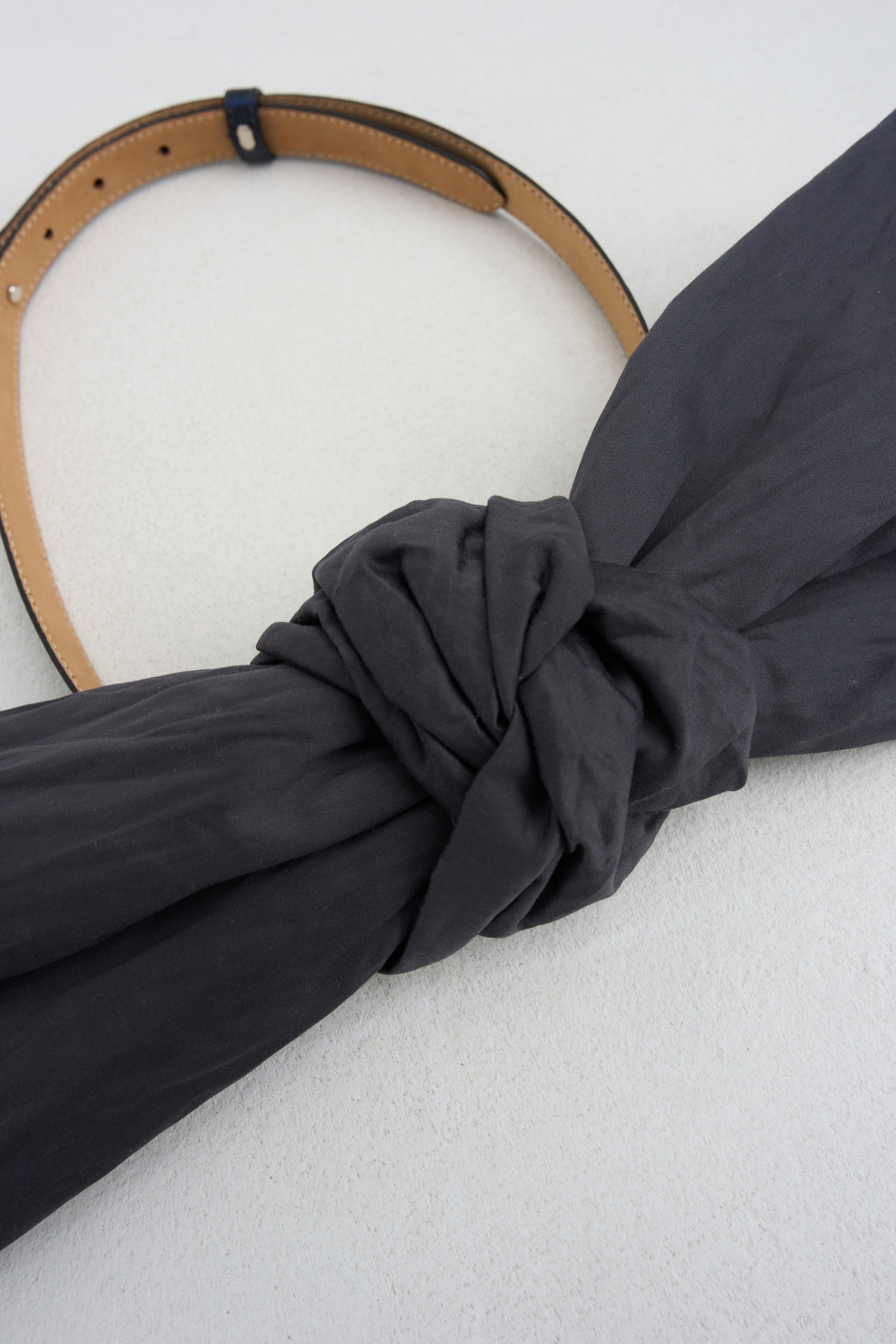 Bow Sash Belt, Crisp Noir