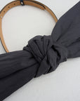 Bow Sash Belt, Crisp Noir
