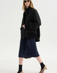 Aviator Oversize Jacket, Noir