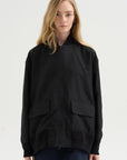 Aviator Oversize Jacket, Noir