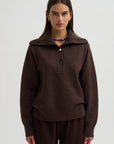 Mixtape Knit Sweater, Choco