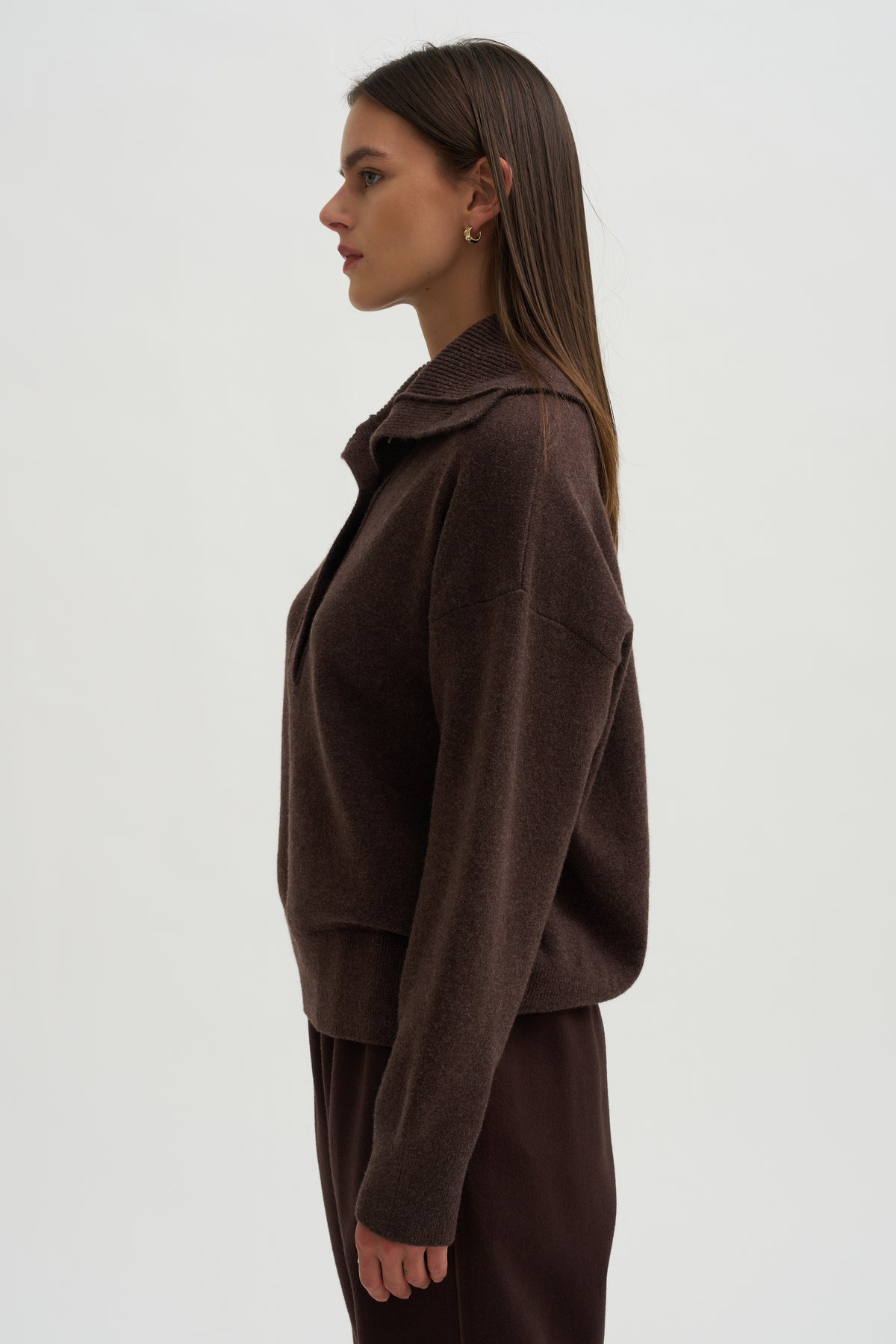 Mixtape Knit Sweater, Choco