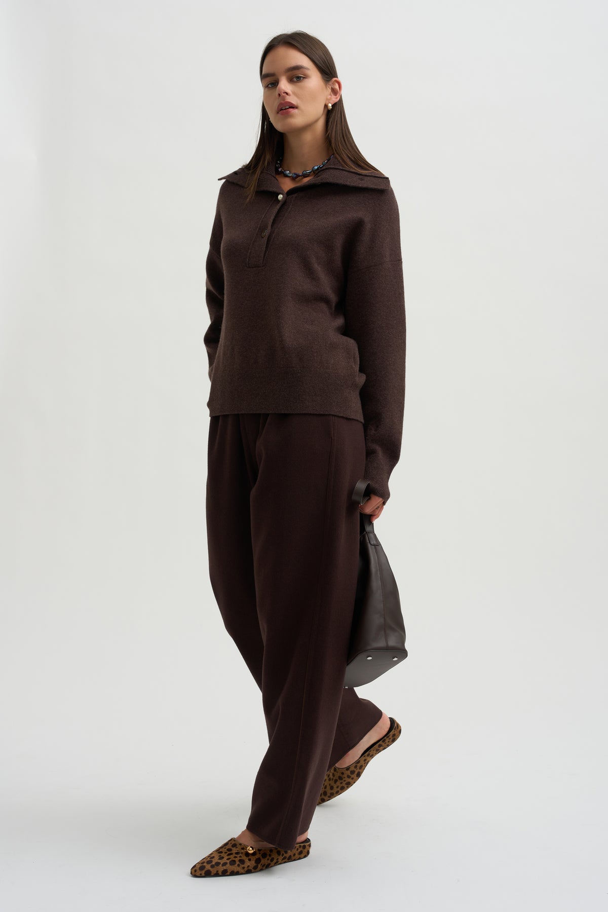 Mixtape Knit Sweater, Choco