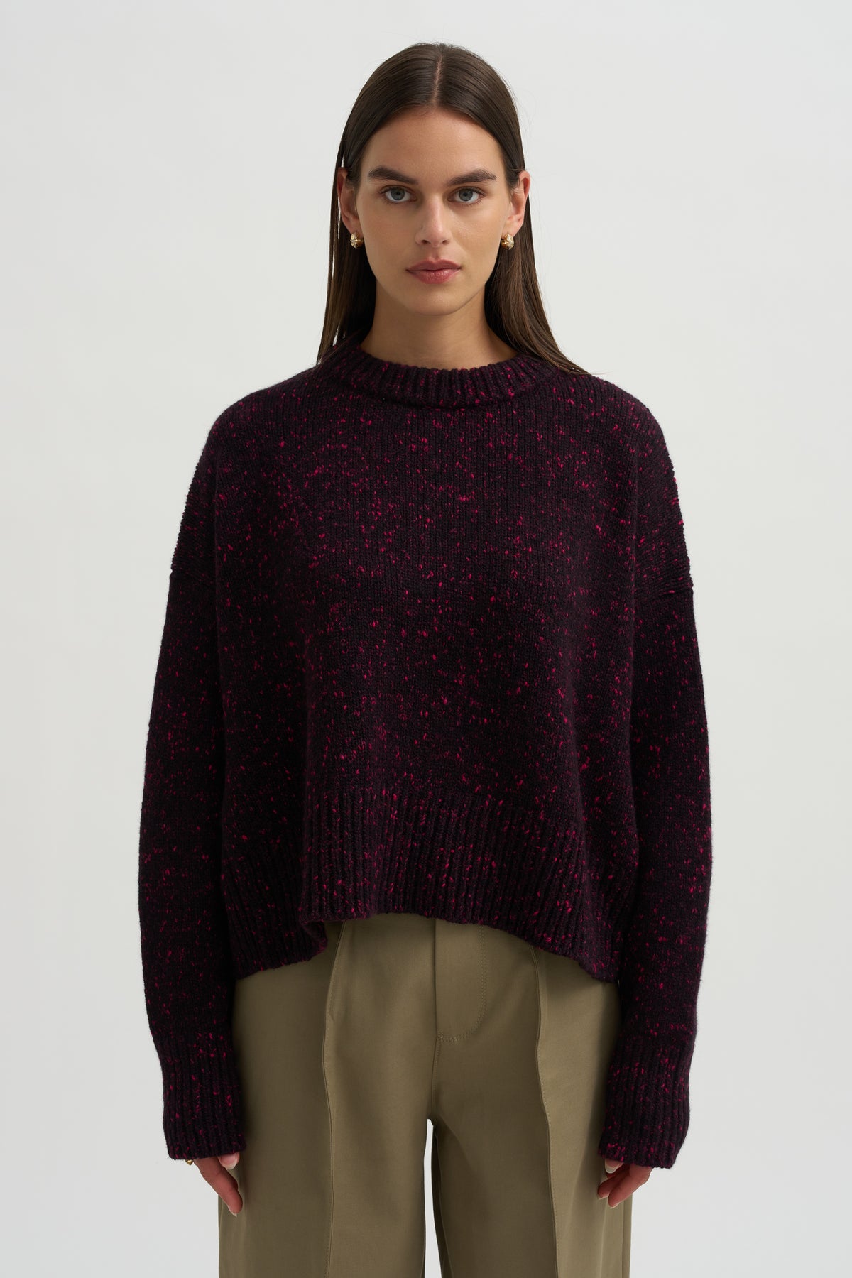 Avalanche Summer Knit Sweater, Rouge Noir