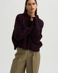 Avalanche Summer Knit Sweater, Rouge Noir